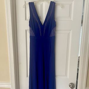 BCBG Maxaria Royal blue floor length gown